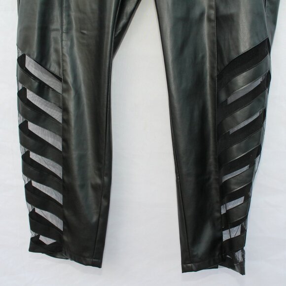 LADIES  FAUX LEATHER SEXY PANTS   2X - Picture 4 of 16